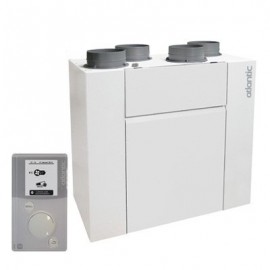 VMC double flux Optimocosy Access Haut rendement - 21,8W-Th-C - 22,5dB - By pass - Avec télécommande - T2 au T7