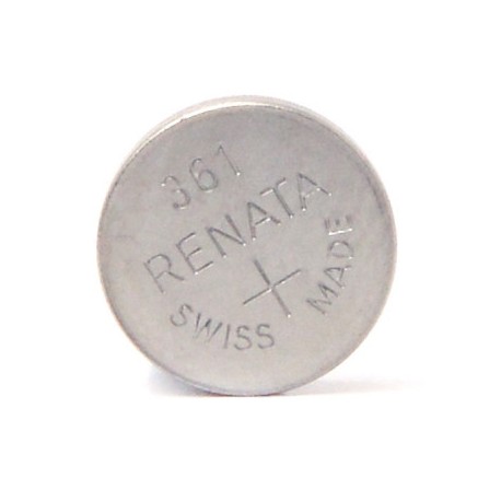 Pile bouton oxyde argent 361 - 1,55V - 24 mAh