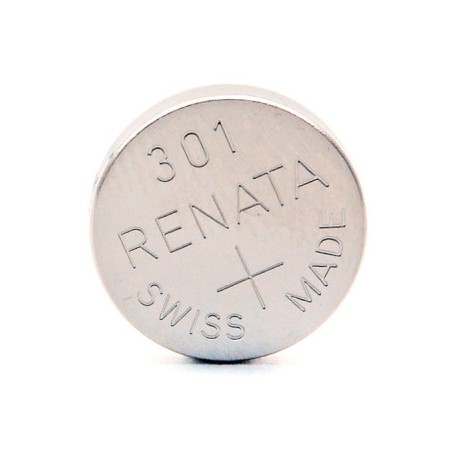Pile bouton oxyde argent 301 - 1,55V - 120mAh