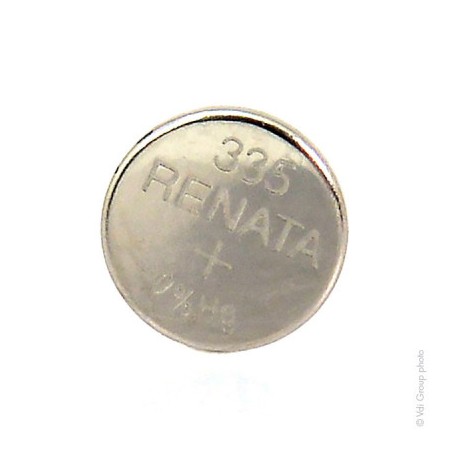 Pile bouton oxyde argent 335 - 1,55V - 5,5mAh