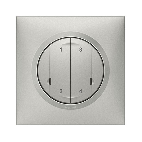 Commande sans fil 4 scénarios - Dooxie with Netatmo - Alu