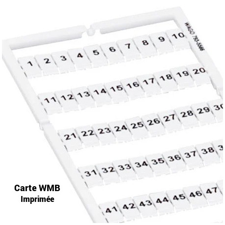 793 5507 Cartes De Rep rage WMB Wago 5mm Impression 51 100 793 5507 Cartes De Rep rage WMB Wago 5mm Impression 51 100