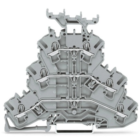 Lot de 50 bornes de passage à 3 étages - 2,5mm² - Push-In CAGE CLAMP®
