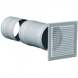 Grille aluminium de prise et rejet d'air PAF125 - Diamètre 125mm