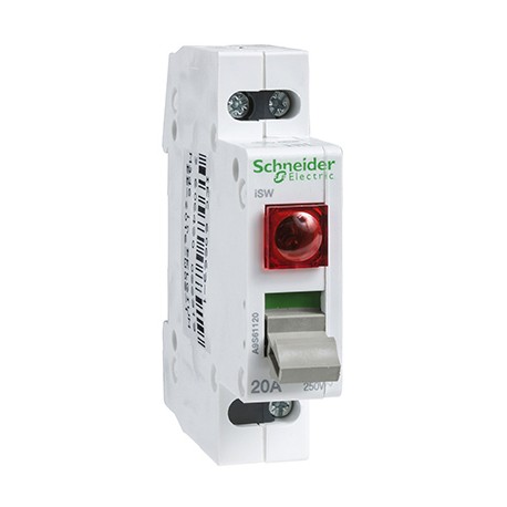 Interrupteur de commande avec voyant lumineux ISW Acti9 1P 32A