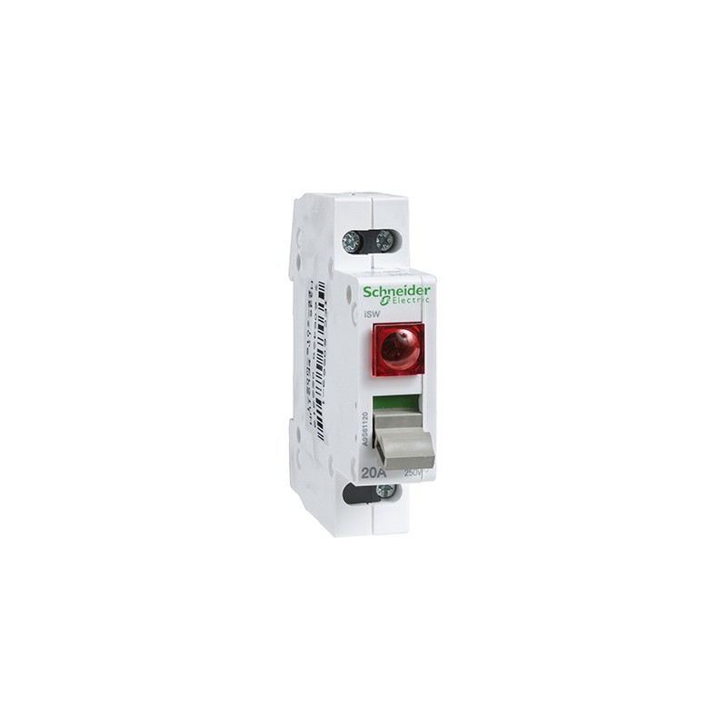 Acti9, iSW interrupteur de commande 2P 20A 415VCA - Schneider