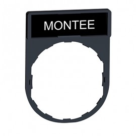 Porte étiquette  Harmony - plat 30x40 - pour étiquette 'MONTEE'  8x27 