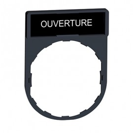 Porte étiquette Harmony - plat 30x40 - pour étiquette 'OUVERTURE' 8x27