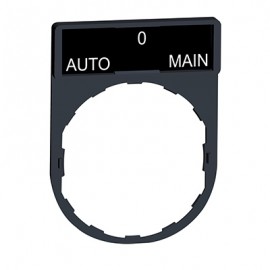 Porte étiquette  Harmony - plat 30x40 - pour étiquette 'AUTO-0-Main'  8x27 