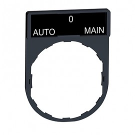 Porte étiquette Harmony - plat 30x40 - pour étiquette 'AUTO-0-Main' 8x27 