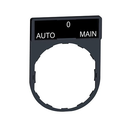 Porte étiquette  Harmony - plat 30x40 - pour étiquette 'AUTO-0-Main'  8x27 