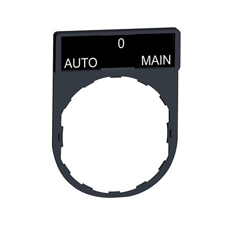 Porte étiquette Harmony - plat 30x40 - pour étiquette 'AUTO-0-Main' 8x27 