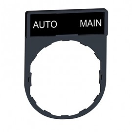 Porte étiquette Harmony - plat 30x40 - pour étiquette 'AUTO-MAIN' 8x27