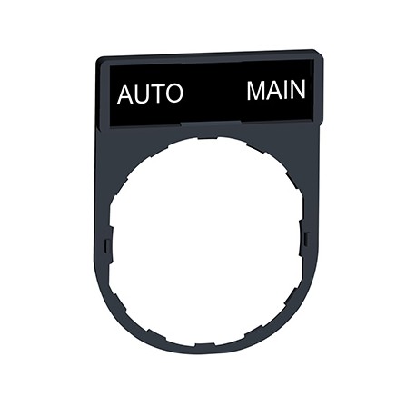 Porte étiquette Harmony - plat 30x40 - pour étiquette 'AUTO-MAIN' 8x27