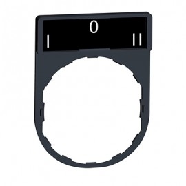 Porte étiquette Harmony - plat 30x40 - pour étiquette 'I-O-II' 8x27 