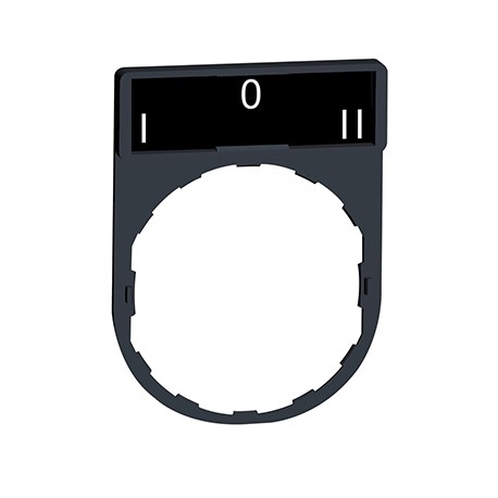 Porte étiquette  Harmony - plat 30x40 - pour étiquette 'I-O-II'  8x27 