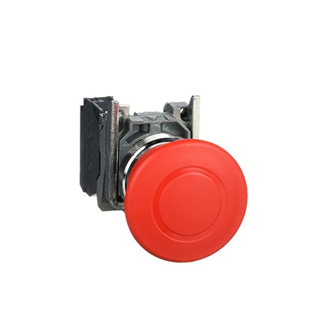 Bouton poussoir d'arrêt d'urgence Harmony - Pousser-tirer - Ø 22mm - XB4 - Rouge
