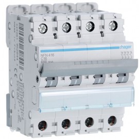 Disjoncteur NFN416 - 4P - 16A - 6/10kA - 400V - 50/60 Hz