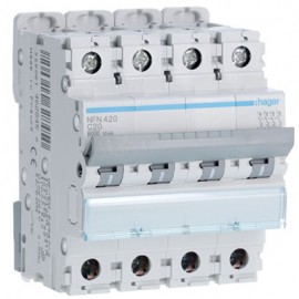 Disjoncteur NFN420 - 4P - 20A - 6/10kA - 400V - 50/60 Hz