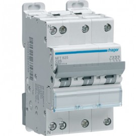 Disjoncteur NFT825 - 4P - 3P+N - 25A - 6 à 10kA - 500V - 50/60 Hz