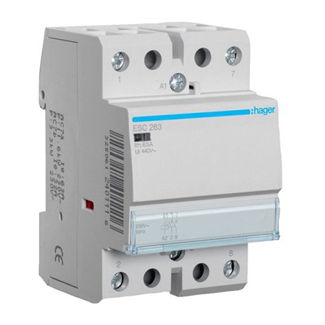 Contacteur - 2P - 230V - 63A - 2F