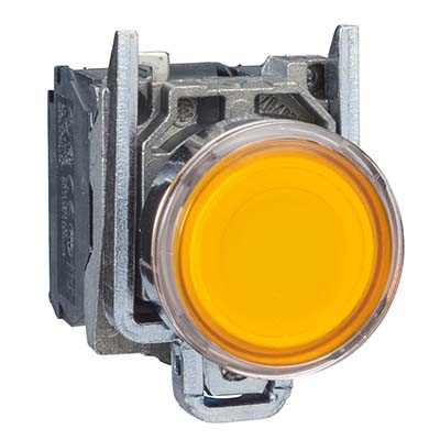 Bouton Poussoir Lumineux Blanc ABB E217-16-01B - Neuf, Pour Installation électrique