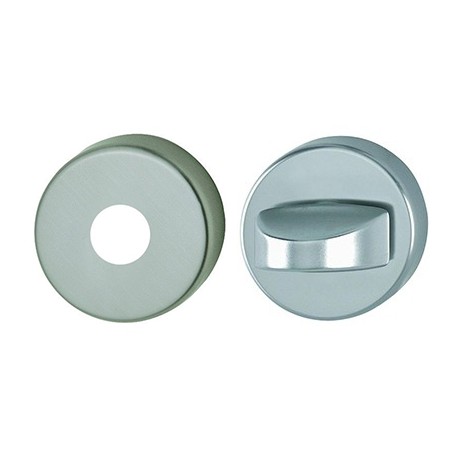 Paire de rosace - ø53mm - A condamnation - Sans voyant - Inox