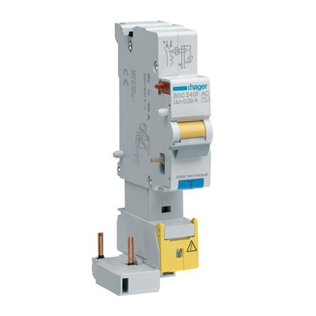 Bloc différentiel - 1P+N - 40A - 30mA - Type HI