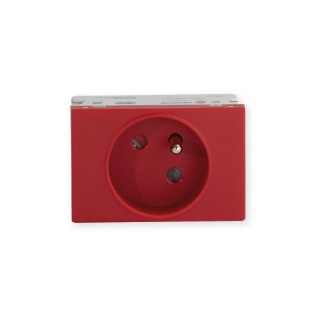 Prise de courant TerCia AP-C45 - Pour goulottes - 2P+T - 16A - Rouge