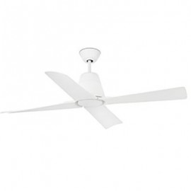 Ventilateur de plafond Typhoon Faro - 17,6m² - 6 vitesses - Blanc - Moteur DC