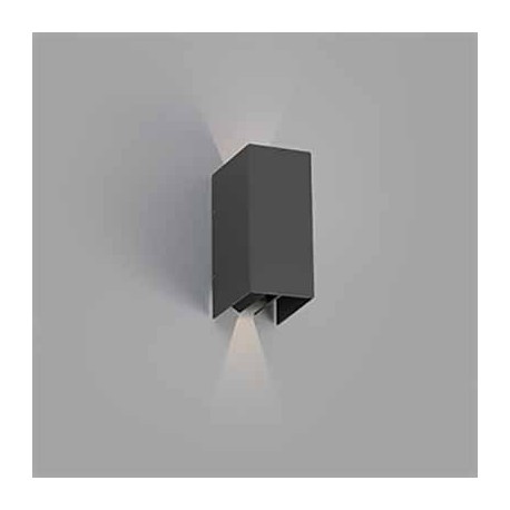 Applique extérieure LED BLIND - Avec ampoule - 6W - Gris