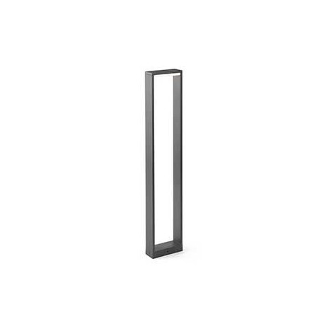 Lampe balise ALP LED - Gris foncé - 8W - 3000K - IP54 - Avec ampoule