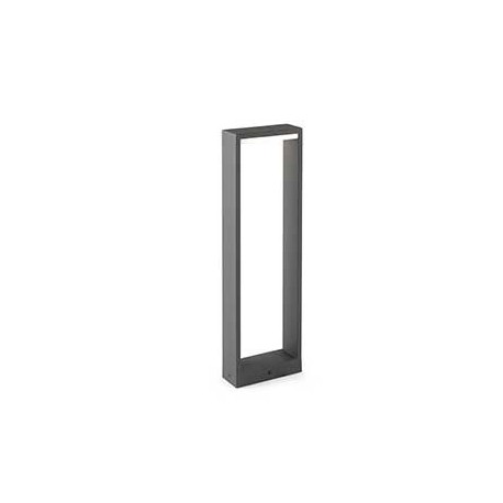 Lampe balise ALP LED - Gris foncé - 8W - 3000K - IP54 - H 50cm - Avec ampoule