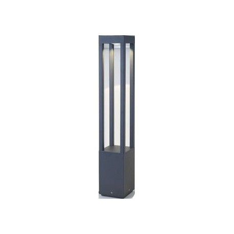 Lampe balise AGRA LED - Gris foncé - 10W - 3000K - IP54 - avec ampoule