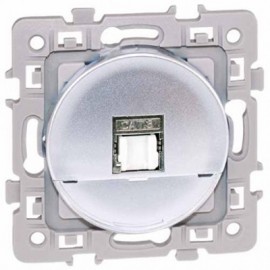Prise RJ45 Cat6 Grade1 Square - UTP - Silver
