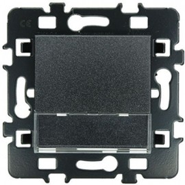 Poussoir à fermeture avec porte étiquette Square - 1 poste - 10A - Vulcain
