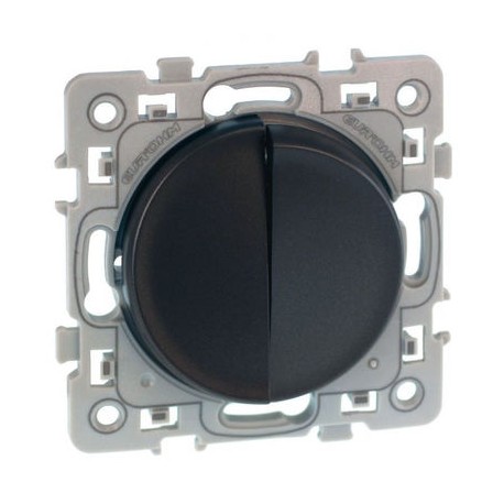 Interrupteur Va-et-vient 10AX et Poussoir 10A Square - 1 poste - Vulcain