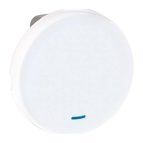 Poussoir lumineux ou témoin Comète - 1 poste - 10A - Blanc