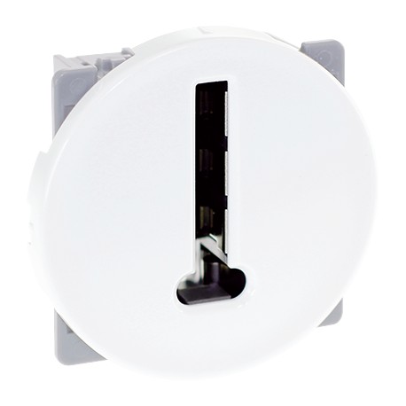 Prise téléphone en T Comète - 8 contacts - 1 poste - Blanc