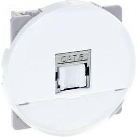 Prise RJ45 Cat6 Grade1 Comète - FTP - Blanc