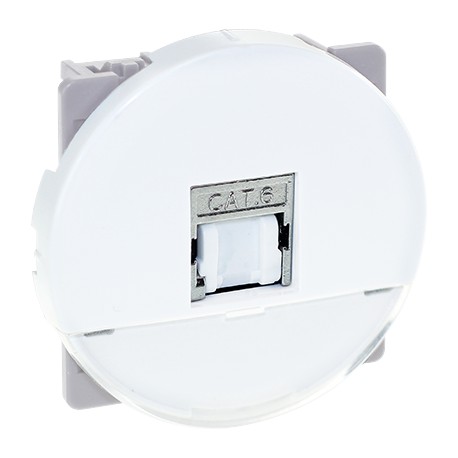 Prise RJ45 Cat6 - Grade3 - Comète - STP - Blanc