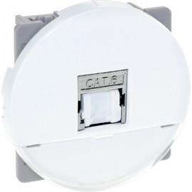 Prise RJ45 Cat6A Grade3 Comète - STP - Blanc