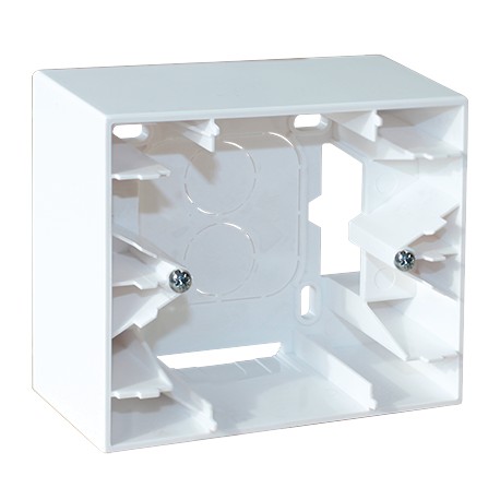 Cadre saillie Comète - 1 poste - Type B - Blanc