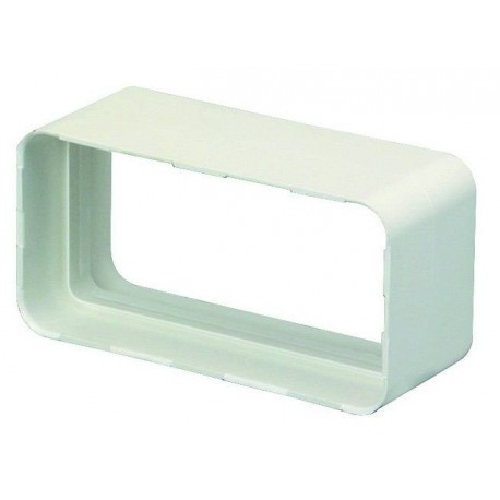 Raccord droit RD pour conduit rectangulaire PVC rigide - 55 x 110mm - Avec joint