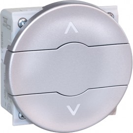 Double poussoir de volets-roulants Comète 6A - Silver