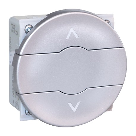 Double poussoir de volets-roulants Comète 6A - Silver