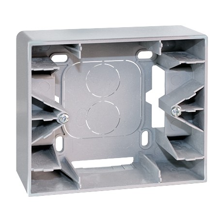 Cadre saillie Comète - 1 poste - Type A - Silver