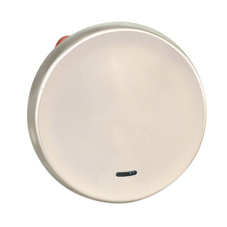 Poussoir lumineux ou témoin Comète - 1 poste - 10A - Titane