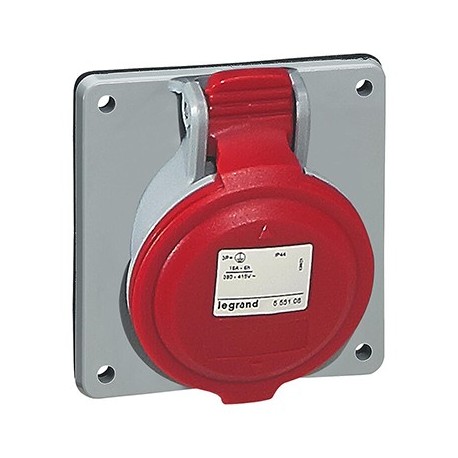 Prise à entraxe unifié P17 - 380/415 V - 32A - 3P+T - IP 44