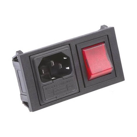Connecteur IEC mâle C14 - 10A - 250V